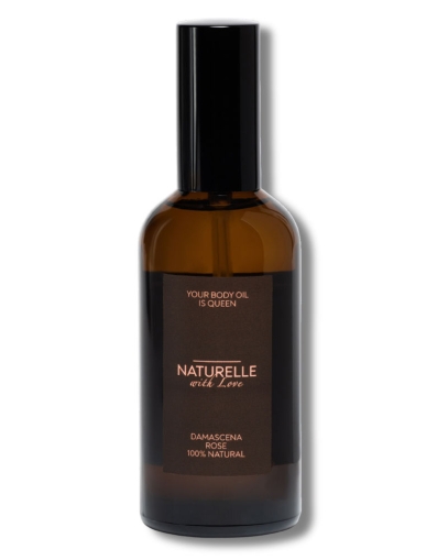 Body Oil - 100% Natural Product with Rose Damascena Oil